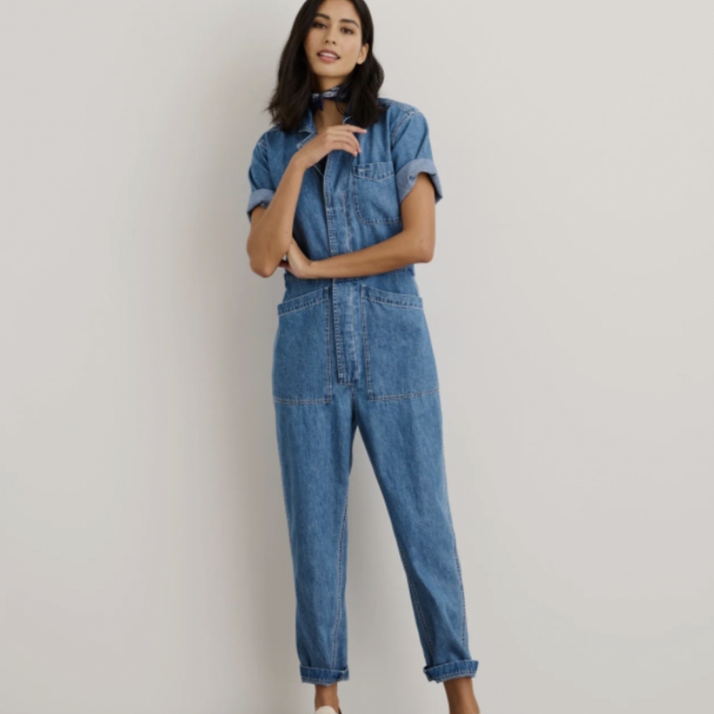 Alex Mill Blue Denim Jumpsuit